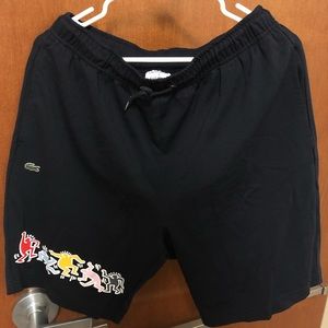 Lacoste keith haring shorts navy